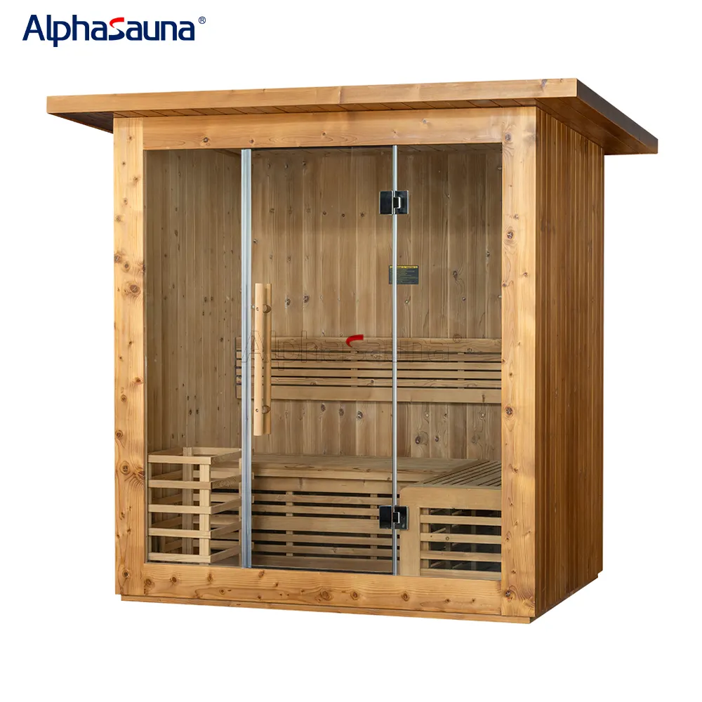 Cabin SPA Sauna Bath Indoor Steam Shower Room Traditional Dry Steam Sauna 2 Person