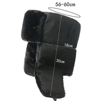 DDA2088-gorros cálidos para hombre y mujer, gorra gruesa de Ushanka con orejera de ciclismo, sombrero ruso con insignia de soldado soviético para exteriores, Invierno