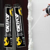 Mousse PU Chimique Imperméable et Insonorisante, Mousse Expansive en Polyuréthane, Scellant Isolant en Spray, Mousse PU pour Remplissage des Fissures et des Espaces Vides