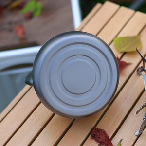 Bouilloire Portable Titane Thé Café Bouilloire <span class=keywords><strong>Vaisselle</strong></span> Pot Fournitures Plats Touristiques <span class=keywords><strong>Randonnée</strong></span> Équipement De Cuisine - Product Image 3