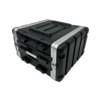 Boîtier de transport léger en plastique ABS rigide OEM 6U pour montage en rack, étanche IP67, robuste, pour amplificateur de puissance