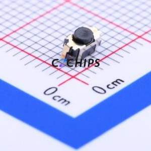SKSLLAE010 Tactile Switch SMD Switch Single Pole Single Throw Round Button Horizontal Mount 4.5mm - Product Image 1