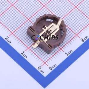 BS-12-B3AA003 Button & Strip Battery Connector SMD Connector Battery Holder CR1220 Phosphor Bronze - Product Image 1