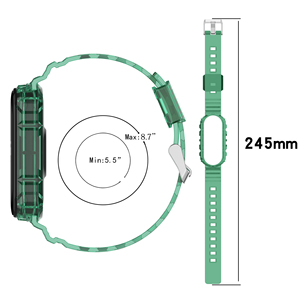 Correa de repuesto deportiva para Xiaomi <span class=keywords><strong>Mi</strong></span> <span class=keywords><strong>band</strong></span> 3, 4, 5, <span class=keywords><strong>6</strong></span>, transparente, TPU - Product Image 2