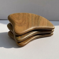 Outil Gua Sha en bois de santal naturel en gros, idéal pour le massage facial, le Gua Sha du dos et le grattage des méridiens du corps entier