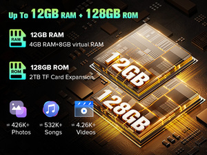 Fossibot F110L Smartphone robuste étanche, batterie énorme, 128 Go, charge rapide, jeu, travail en extérieur, NFC, Android 15, téléphone robuste - Product Image 3