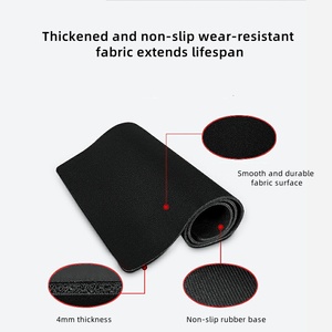 Custom Logo Black Mousepad Rubber Base Desk Pad XXL Computer Keyboard <b>Mat</b> Soft <b>Large</b> Gaming Mouse Pad with Wireless Charging - Product Image 3