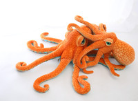 Peluche poulpe de simulation transfrontalière, oreiller en forme d'animal marin, calmar, seiche, rembourrage en coton PP, 31-50 cm, cadeau