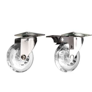 Hochwertiger Großhandel Designed Shopping Carts und Möbel anwendungen PU-Lenk rollen - Product Image 1