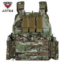 Chaleco Táctico Multifuncional ARTEX MOLLE con Liberación Rápida, Equipo de Seguridad para Entrenamiento al Aire Libre y Caza