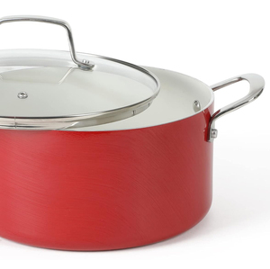 Offre Spéciale – Batterie de Cuisine 10 Pièces en Aluminium avec Revêtement Céramique Moderne, Poignées en Acier Inoxydable, Couvercles en Verre, Compatible Four et Lave-Vaisselle - Product Image 5