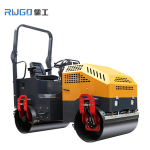 Rodillo Compactador de Doble Tambor Rugo de 8 Toneladas, Hidráulico Estático, para Construcción - Product Image 1