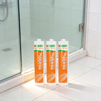 Scellant en silicone acétique transparent, cristallin, à performance stable