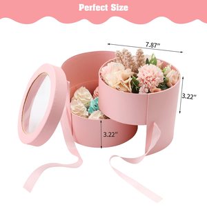 <span class=keywords><strong>Boite</strong></span> à fleurs en <span class=keywords><strong>carton</strong></span> avec Roses florales, boîtes rondes <span class=keywords><strong>de</strong></span> haute qualité pour fleurs, Style luxueux, 1 pièce - Product Image 5