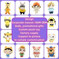 Fabricant de jouets en peluche personnalisés DH, conception de peluches sur mesure, créez votre propre marque de peluches pour cadeaux d'enfants, jouets en peluche personnalisés
