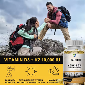 Capsules de Vitamine D3 Ca Mg Zn 100 000 UI – Complément pour le soutien articulaire et immunitaire, Calcium, Magnésium, Zinc pour les os - Product Image 5