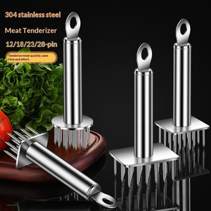 Martillo Ablandador <span class=keywords><strong>de</strong></span> <span class=keywords><strong>Carne</strong></span> <span class=keywords><strong>de</strong></span> Acero Inoxidable 304 con 12 Agujas, Herramienta Mágica Cortadora <span class=keywords><strong>de</strong></span> Tendones y Gancho <span class=keywords><strong>para</strong></span> Asar y Perforar <span class=keywords><strong>Carne</strong></span> - Product Image 1