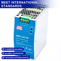 Mean Well NDR-240-48 48V 5A 240W Convertisseur de AC-DC PSU industriel Sortie unique 88-264VAC Entrée 100W 200W Alimentation à découpage