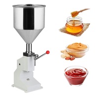 A03 5-50Ml Handleiding Roestvrij Staal Pasta En Vloeibare Filler Cosmetische Shampoo Crème Fles Vulmachine