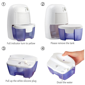 電気空気乾燥機500ML水タンクミニ除湿機半導体乾燥剤吸収剤ホームオフィス用カーミニ - Product Image 5