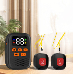 Sos tpager pager לחצן שיחה רפואי אלחוטי מעקב אחר זקנות sos אזעקות רטט דיגיטלי שיחה פעמון - Product Image 3