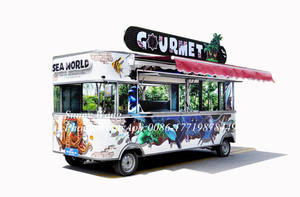 Chariot de restauration mobile OEM / Kiosque de restauration de rue à vendre / Chariot de restauration sur scooter / Chariot de hot-dogs commercial - Product Image 2