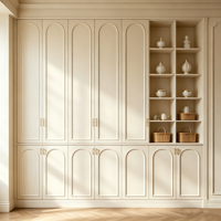 Armoire de salon modulaire en bois massif, moderne, durable, écologique, personnalisée, avec 5 tiroirs, pour usage hôtelier