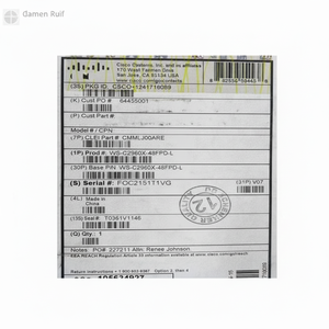 Ws-c2960x-48fpwbrd-l 48 Poe+ Ge+2 10g Sfp+, Lan Base (740w) Boîte ouverte Neuf Original En stock Automatisation industrielle Pac - Product Image 1