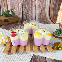 Gobelets à dessert jetables, gobelets à pudding et mousse, gobelets à dessert transparents en plastique de qualité alimentaire
