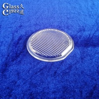Lentille de lampe en verre texturé à haute transmission pour luminaires LED à diffusion d'éclairage