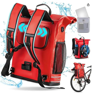 Recycler RPET 3-en-1 <span class=keywords><strong>sac</strong></span> d'équitation de <span class=keywords><strong>vélo</strong></span> <span class=keywords><strong>pour</strong></span> <span class=keywords><strong>porte</strong></span>-bagages avec <span class=keywords><strong>sac</strong></span> <span class=keywords><strong>à</strong></span> <span class=keywords><strong>dos</strong></span> <span class=keywords><strong>pour</strong></span> ordinateur portable avec compartiments - Product Image 4