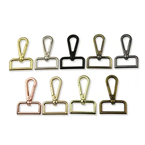 Meetee F2-10-32mm Alloy Bag Accessories Key Chain Ring Buckle Carbines Swivel Lobster Clasp Snap Hook Buckles