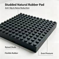 Coussin d'isolation des vibrations en caoutchouc naturel, support anti-vibrations en caoutchouc, amortisseur de chocs pour machines, équipements et systèmes CVC