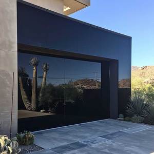 Sunnysky Vente en gros 16x8 10x10 Portes <span class=keywords><strong>de</strong></span> <span class=keywords><strong>garage</strong></span> en verre isolé sans cadre en aluminium automatiques personnalisées pour les maisons - Product Image 1
