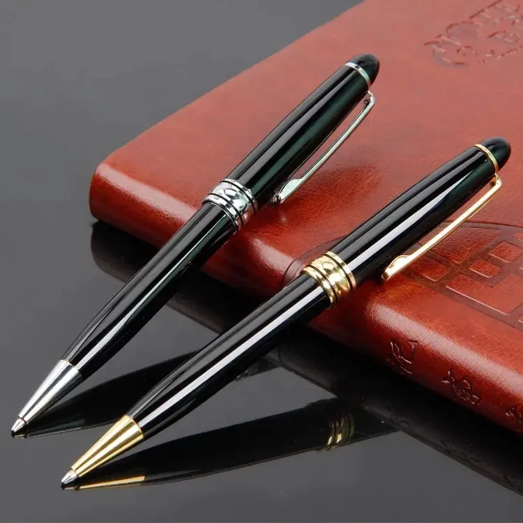 Promotional classic black luxury company branded names parker ink metal pens with custom logo