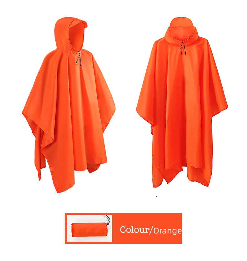 3-in-1 Outdoor Hooded Rain Poncho Waterproof Raincoat Jacket For Men