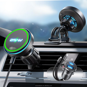 Support de chargeur de voiture LISEN 25W Qi2.2 à charge rapide sans fil, support magnétique automatique pour téléphone Pixel, utilisation en voiture - Product Image 1
