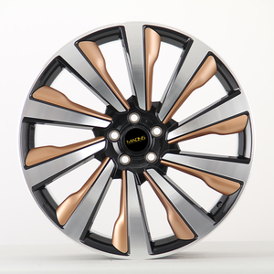 Venta al por mayor Wheelshome Maons 6061-T6 22/23 pulgadas negro cara mecanizada con bronce/bronce radios llantas de aleación forjadas para <span class=keywords><strong>Range</strong></span> <span class=keywords><strong>Rover</strong></span> - Product Image 3