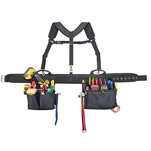 <span class=keywords><strong>Ceinture</strong></span> à <span class=keywords><strong>outils</strong></span> combinée pour électricien, accessoire de levage, facile à utiliser, avec 28 poches, 1608 - Product Image 1