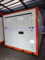 Matériau en acier ISOLÉ préfabriqué assembler pliable conteneur mobile stockage empilable conteneur portable stockage en libre-service