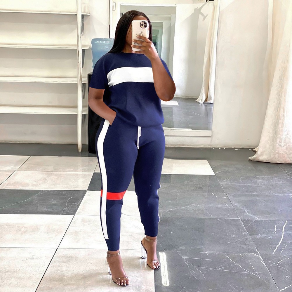 Dark blue short sleeve