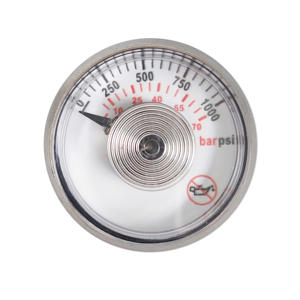 공장 직접 판매 70 BAR <span class=keywords><strong>1000</strong></span> <span class=keywords><strong>PSI</strong></span> 다이얼 35MM NPT1/8 나선형 튜브 압력 게이지 - Product Image 1