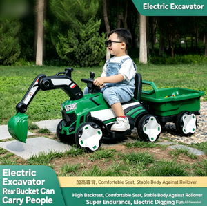 Excavatrice électrique à batterie pour enfants, voiture <span class=keywords><strong>jouet</strong></span> à conduire pour garçons, <span class=keywords><strong>en</strong></span> plastique, grande taille, pour les enfants de 1 à 3 ans et de 3 à 6 ans - Product Image 3
