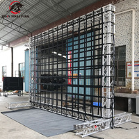 Kit de parcours d'obstacles à structure en aluminium, incluant des filets de grimpée, des rampes et des stations de défi à hauteur réglable