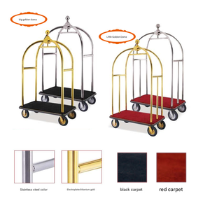 Chariot à bagages en acier inoxydable et pour restaurants Chariot à bagages du meilleur hôtel moderne - Product Image 3