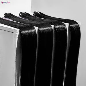 Toptan 12A 15A sınıf çift çizilmiş vietnam insan saçı satıcıları düz bakire ham vizon manikür hizalanmış örme saç demetleri - Product Image 3