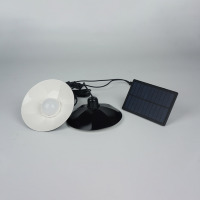 Lampe suspendue double à intensité variable avec télécommande intelligente, éclairage extérieur pour jardin et camping, panneau solaire séparé pour abri de jardin