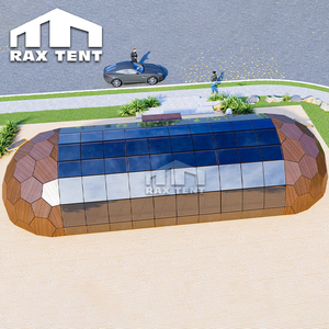 Dôme en verre hexagonal de luxe RAXTENT 6x16M avec isolation pour suites d'hôtel de glamping haut de gamme - Product Image 5