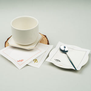 Serviettes <span class=keywords><strong>de</strong></span> <span class=keywords><strong>table</strong></span> en tissu réutilisables carrées <span class=keywords><strong>de</strong></span> luxe personnalisées avec logo pour les entreprises, les bars, les fêtes, les mariages, les anniversaires et les anniversaires <span class=keywords><strong>de</strong></span> mariage - Product Image 4