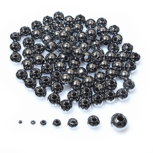 ลูกปัดโลหะทรงกลมสีทองเงิน ขนาด 2-8 มม. จำนวน 50-500 ชิ้น/ล็อต สำหรับงาน DIY เครื่องประดับ อุปกรณ์ตกแต่ง - Product Image 3